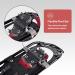 Lightweight 21/25/30 Inches Snowshoes with Ratchet Binding and Trekking Poles - Red 30 (Up to 250lbs) - Buy Online on GoSupps.com