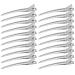 Hair Clips for Styling Sectioning 24Pack Metal Duck Bill Clips for Women Alligator Hair Clip for Long Curl Thick Hair Roller Clips Pin Curl clips Salon Clips 3.5Inch Silver
