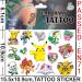 STXADO Cute Fake Tattoos for Kids - 6 Sheets Pikachu Stickers for Birthday Party Favors - Buy Online on GoSupps.com