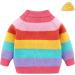 Mud Kingdom Baby Girl Rainbow Stripe Sweater Pullover Pink 12-18 Months - Buy Online on GoSupps.com