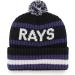 47 Tampa Bay Rays Cooperstown Bering Cuff Knit Stretch Beanie - Black Team Color Logo - Unisex - Buy Online on GoSupps.com