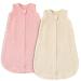 Looxii Baby Sleeping Bag 1.5TOG Cotton Soft Newborn Sleepsack Unisex Baby Wearable Blanket for Boys and Girls 12-18 Months Pink Pink&apricot 12-18 Months