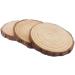 10 Pcs 4.2-4.7 inch Natural Wood Slices with Tree Bark - DIY Craft Coaster Pieces for Christmas Ornaments, Rustic Wedding Decor & More - Buy Online on GoSupps.com