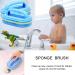 2pcs Household Cleaning Tools Sponge Cleaning Brush with Handle for Daily Use in Kitchen - Buy Online on GoSupps.com