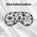 SSIMOO Dog Paw Pattern Eye Mask - Double-Sided Soft & Light Blocking for Better Sleep | International Shipping Available - Buy Online on GoSupps.com
