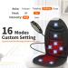 Seat Massager with Heat and Vibrating Nodes - Black Chair Massage Cushion for Back, Shoulder, and Thighs Relief - Buy Online on GoSupps.com