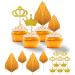 14Pcs Gold Cake Topper Decorations Birthday Cupcake Toppers Crown Cupcake Toppers for Coronation Party Birthday Party Wedding Party