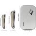 BEZOX Nail Clippers Set - Ergonomic Fingernail and Toenail Clipper with Non-Slip Design - Professional Nail Cutter for Men and Women - Includes Nail File and Delicate Tin Case - 2 Pcs - Buy Online on GoSupps.com