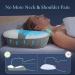 Gilally Cervical Memory Foam Pillow for Neck and Shoulder Pain Relief - Ergonomic Contour Pillow for Side Sleepers - White/Grey - Buy Online on GoSupps.com