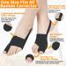Bunion Corrector for Women & Men - Non-Surgical Bunion Splints with Toe Separators - Effective Hallux Valgus Correction - Day/Night Wear - Black - Buy Online on GoSupps.com