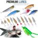 PLUSINNO Fishing Lures Tackle Set - 302Pcs Kit Including Crankbaits, Spinnerbaits, Plastic Worms, Jigs, Topwater Lures, Tackle Box - Ultimate Gear Set for Anglers - Buy Online on GoSupps.com