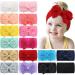 Midodo 15 pieces baby girl baby-ledge newborn soft elastic baby turban stirring band arch knot-knot-lounds wide hair band for baby 15pcs
