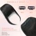 Thick Human Hair Bangs Extension - Natural Black Fringe | Unprocessed & Real Hair - Buy Online on GoSupps.com