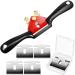 6 Pieces Adjustable Spokeshave Set 1 Piece Adjustable Spokeshave with Flat Base and 5 Pieces Metal Blade  Metal Blade Wood Working Hand Tool Nice for Wood Craft  Wood Carver Working (9 Inch)