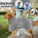 Dolahovy Dog Bathrobe Towel | Microfiber Rapid Dry for Small to XL Dogs | Super Soft & Absorbent Dog Robing Mantel in Gray - Buy Online on GoSupps.com