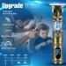 LURNOFY Cordless Hair Trimmer for Men - Professional Electric Clippers - T-Blade Beard Trimmer - Rechargeable Close Cutting Kit - Gold - Buy Online on GoSupps.com
