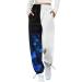 Parachute Pants Y2K Women Cargo Pants Baggy Cargohose Track Pants Streetwear Vintage Jeans Pants 90s E-Girl Streetwear Cargo Pants Y2K Sports Pants Lang 01-Marine L