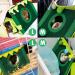 VERTUPET Guinea Pig Hideaway Bed House - Small Animal Hideout Toy for Rabbits, Chinchillas, Hamsters - Sturdy Cage Accessory - Green (Medium) - Buy Online on GoSupps.com