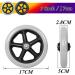 6in/7in/8in Replacement Walker Wheels Wheelchair Front Casters Solid Tires Anti-Slip Rubber Wheels for Rollators Set of 2-Black/Grey Black 6in(15cm) 3POUR3 Black 6in(15cm) - Buy Online on GoSupps.com