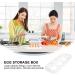 Healeved 3pcs Egg Storage Box Shelf Refrigerator Eggs Fridge Egg Organizer Trays Egg Tray Container Box Food Assorted Colorx3pcs 17.5x8.5x2cmx3pcs - Buy Online on GoSupps.com