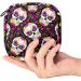 Stylish Menstruation Pad Bag with Zipper - Forale Mexican Sugar Skull Design | Women's Tampon & Napkin Collection Bag - Buy Online on GoSupps.com