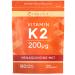 Vitamin K2 MK7 200ug | 180 Vegan Tablets | Menaquinone-MK7 | Contributes to Normal Blood Clotting and Bone Support | Suitable for Vegetarians and Vegans | by Carlyle