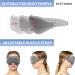 Blockout Light 3D Eyelash Protector Sleep Mask in Gray - Adjustable Strap for Women and Men - Ideal for Sleeping, Meditation, Yoga, and Travel - Buy Online on GoSupps.com