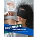Sleep Headphones Breathable Bluetooth V5.4 Eye Mask Sleeping Headphones Wireless Eye Mask Sleep Earbuds for Side Sleeper Women Office Air Travel Cool Tech Gadgets Unique Gifts Loup Pour Dormir Black - Buy Online on GoSupps.com