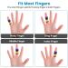 EDNYZAKRN Finger Compression Sleeves - 10Pcs Finger Support Protectors for Trigger Finger & Arthritis - Rainbow - Breathable Elastic Pain Relief - One Size - Buy Online on GoSupps.com
