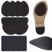 NOZOMI Heel Repair Kit for Shoes  Adhesive Anti Slip Shoe Pads  Noise Reduction Sole Stick Protector for Boots and Leather Shoes (Black Heel Repair Kit)