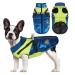 Dog jacket for the winter waterproof dog coat puppy warm jacket clothing vest reflective vest dog clothing windproof dog jacket for cold weather for small medium dog (blue l) l blue