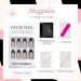 French False Nails: Medium Length Acrylic White Tip Almond Nails - 24pc with Glue - Elegant Black Pearl Press on Nails - Buy Online on GoSupps.com