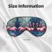 Many Flamingoes Painting Print Eye Mask - Soft Comfortable Light-Blocking Sleep Mask | Unisex Travel Essential - Buy Online on GoSupps.com