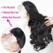 Vroosar 28 Body Wave Lace Front Human Hair Wig 180 Density | 13x4 HD Transparent Lace Frontal | Glueless & Pre-Plucked for Women | Natural Hairline - Buy Online on GoSupps.com