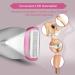 Brori Electric Razor for Women | Rechargeable Bikini Trimmer & Body Hair Removal - Painless WetDry Shaver with LED Light - Purplish Red - Buy Online on GoSupps.com