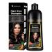 Black Hair Dye Shampoo for Women  Easy Hair Color Shampoo For Men - 100% Gray Coverage - Herbal Ingredients 3 in 1 Black Hair Dye Shampoo 500ml/16.9Fl Oz