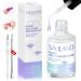 SAVILAND Nail Glue Remover for False Nails: Castor Oil & Vitamin E False Nail Remover for Press On Nails Fake Nails Acrylic Nail Tips with Cuticle Pusher Nail Fork False Nails Accessories 10ml Nail Glue Remover