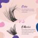Crislashes 3D Eyelash Extensions - 120pcs DIY C/D Curl Mix 12-18mm Reusable Fluffy False Eyelashes - Artificial Cluster Lashes (3D-01) - Buy Online on GoSupps.com