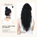 Shop Black Long Horse Tail Extensions - Natural Afro Braid Ponytail Hair Extensions for Women | 75cm Wrapped Hair - Buy Online on GoSupps.com