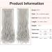 Shop Sego Clip-In Extensions Set - 8 Parts 18 Clips 60cm Silver Gray Wavy Synthetic Hair - 140g for Natural Look - Buy Online on GoSupps.com