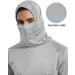 Baleaf Men's UV Protection Rashguard Shirt - UPF 50+ Long Sleeve Hooded Sweatshirt for Running Surfing & Outdoor Fishing - Lightweight Thumb Hole Design Gray - Buy Online on GoSupps.com