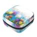 Watercolor flower painting women's bandages storage bags menstrual pad bag portable menstrual cup bag with zip for teenagers girls women women