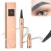 Microblading Eyebrow Pen 3D Waterproof Long-Lasting Eyebrow Pen Long-lasting Natural Makeup Fine Stroke Magic Eyebrow Pencil Stay on All Day (Gray)
