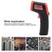 LANTRO JS HW600 Non-Contact Infrared Thermometer - LCD Digital Temperature Gun (Red) | Fast International Shipping - Buy Online on GoSupps.com