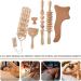 Healvian Wooden Lymphatic Drainage Tool Set | 5-Piece Maderoterapia Kit | Wood Massage & Gua Sha Tools for Body Muscle Recovery - Buy Online on GoSupps.com