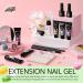 UR SUGAR Pastel Poly Extension Gel Nail Kit - 6 Summer Colors | Acrylic Gel Builder Set with Slip Solution & Manicure Tools - Buy Online on GoSupps.com