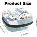 Stylish Menstruation Pad Bag with Zipper | Cute Llama Cactus Pattern | Perfect for Tampons & Napkins for Women & Girls - Buy Online on GoSupps.com