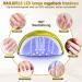 Buy NailGirls 150W LED UV Nail Lamp - Auto Sensor 4 Timers LCD Display Removable Magnetic Plate - Perfect for Gel Nails & Nail Studios - Buy Online on GoSupps.com
