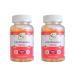 Co Enzyme Q10 90 Peach Flavor Gummies (Pack of 2)
