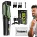 Zasdvn Adjustable Beard Trimmer for Men Electric Mustache Trimmer IPX6 Waterproof Beard Clipper with 2 Combs Beard Trimmer Kit Professional Hair Clippers Portable Rechargeable Beard Shaver